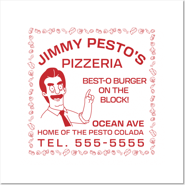 Jimmy Pestos Pizzeria Box Wall Art by Migs